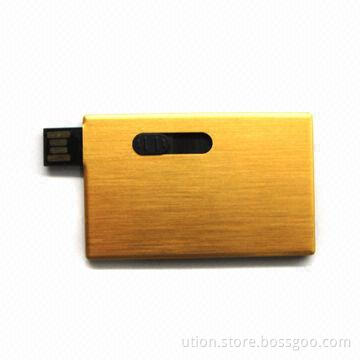 Credit Card Promotional USB Flash Drive with 1 to 8GB Capacity, Free Logo